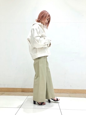 「URBAN RESEARCH ROSSO」｜「アイテム（ブルゾン）」を使った、miuさん（レディース・159cm）の春コーディネート