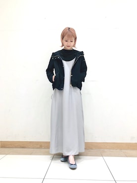 「URBAN RESEARCH ROSSO」｜「アイテム（マウンテンパーカー）」を使った、miuさん（レディース・159cm）の春コーディネート