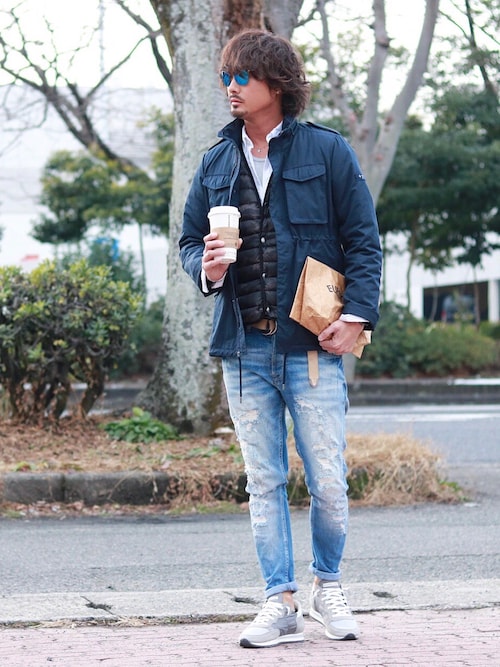 Kazu Tatrasのダウンジャケット コートを使ったコーディネート Wear
