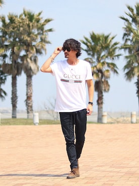 「COMMON PROJECTS（コモンプロジェクト）のアイテム」を使った、kazuさん（メンズ・175cm）の春コーディネート