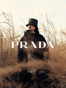 PRADA（プラダ）の帽子を使った人気ファッションコーディネート 