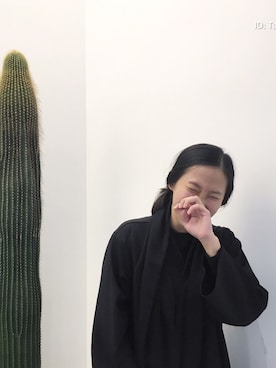 「Yohji Yamamoto（ヨウジヤマモト）のアイテム（ピーコート）」を使った、Tsuisiufongさん（レディース・163cm）の冬コーディネート