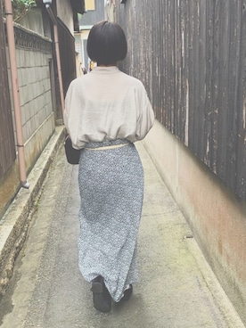 「SVEC（シュベック）のカンフーシューズ kung fu Shoes / ストラップパンプス（バレエシューズ）」を使った、つきさん（レディース・153cm）の秋コーディネート