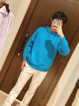 「新作」｜「アイテム（チノパンツ）」を使った、Judaiさん（メンズ・171cm）の冬コーディネート