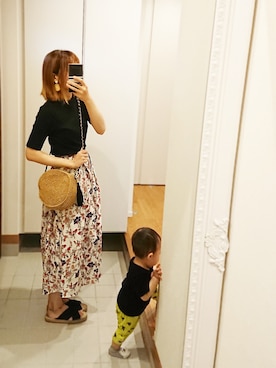 「Factor=（ファクターイコール）のアイテム（スカート）」を使った、Fukuco✯さん（レディース・164cm）の夏コーディネート