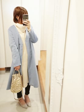 「KOBE LETTUCE（コウベレタス）のアイテム（その他アウター）」を使った、Fukuco✯さん（レディース・164cm）の冬コーディネート