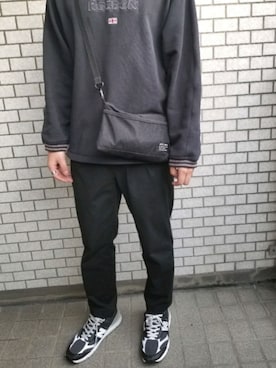 「instagramフォローお願いします」｜「アイテム（バッグ）」を使った、TAKUMIさん（メンズ・167cm）の春コーディネート