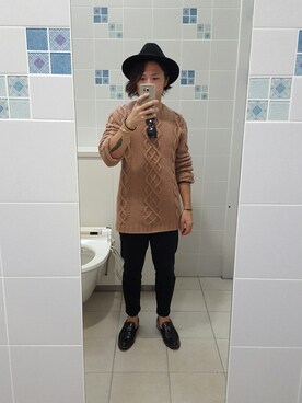 「N°21（ヌメロ ヴェントゥーノ）のアイテム（トップス）」を使った、Ryohsukeさん（メンズ・169cm）の冬コーディネート