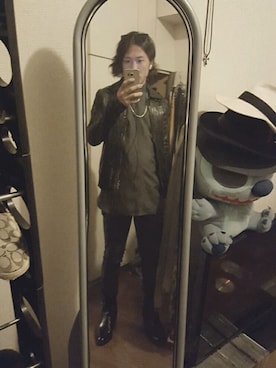 「SERGEANT SALUTE（サージェントサルート）のアイテム（ブルゾン）」を使った、Ryohsukeさん（メンズ・169cm）の冬コーディネート