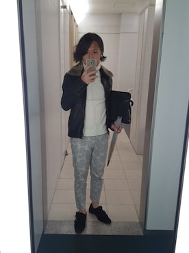 「ダブルモンク」｜「アイテム（ブルゾン）」を使った、Ryohsukeさん（メンズ・169cm）の秋コーディネート