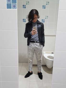 「ダブルモンク」｜「アイテム（ブルゾン）」を使った、Ryohsukeさん（メンズ・169cm）の秋コーディネート