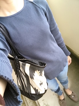 「Ameri（アメリ）のアイテム」を使った、カメ吉さん（レディース・167cm）の秋コーディネート
