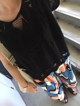 「ZURI（ズリ）のアイテム」を使った、カメ吉さん（レディース・167cm）の春コーディネート