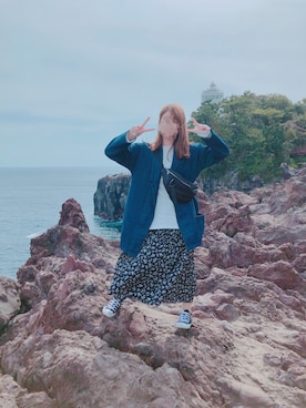 「NUMERALS（ヌメラルズ）のアイテム」を使った、ほほほさん（レディース・154cm）の春コーディネート