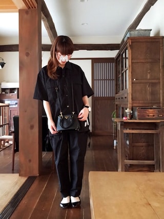 Chord Number Eight コードナンバーエイト の Collarless Check Shirt シャツ ブラウス Wear