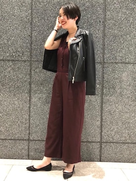 「green label relaxing（グリーンレーベルリラクシング）のアイテム（つなぎ/オールインワン）」を使った、koiwa9137さん（レディース・169cm）の夏コーディネート