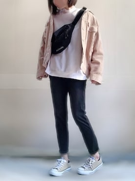 「haco!（ハコ）のアイテム（その他アウター）」を使った、ange⭐︎さん（レディース・165cm）の秋コーディネート