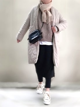「NOLLEY’S（ノーリーズ）のアイテム（その他アウター）」を使った、ange⭐︎さん（レディース・165cm）の冬コーディネート