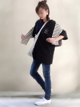 「にゃー」｜「アイテム（その他）」を使った、ange⭐︎さん（レディース・165cm）の春コーディネート