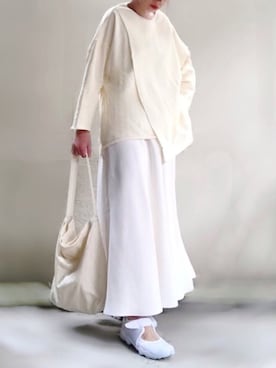 「Happy John（ハッピージョン）のアイテム（スウェット）」を使った、ange⭐︎さん（レディース・165cm）の春コーディネート