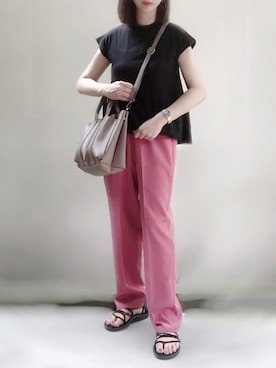 「RODE SKO」｜「アイテム（アナログ腕時計）」を使った、ange⭐︎さん（レディース・165cm）の夏コーディネート