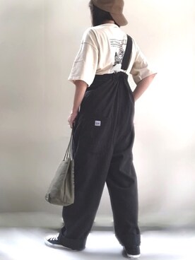 ange⭐︎さんの「Lee/リー【新色追加】URBAN DUNGAREES サロペット」を使ったコーディネート