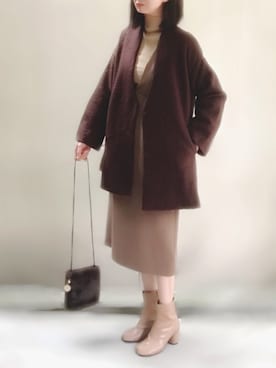 「sesenta（セセンタ）の【sesenta】足袋（タビ）ショートブーツ（7cmヒール）（ブーツ）」を使った、ange⭐︎さん（レディース・165cm）の秋コーディネート