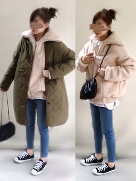 「Ciena」｜「アイテム（その他アウター）」を使った、ange⭐︎さん（レディース・165cm）の秋コーディネート