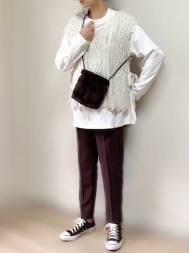 ange⭐︎さん（レディース・165cm）の冬コーディネート