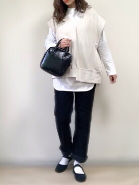 「M nort（エムノート）のアイテム（パンツ）」を使った、ange⭐︎さん（レディース・165cm）の冬コーディネート