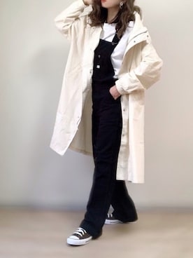 「春めきシューズ」｜「アイテム（マウンテンパーカー）」を使った、ange⭐︎さん（レディース・165cm）の春コーディネート