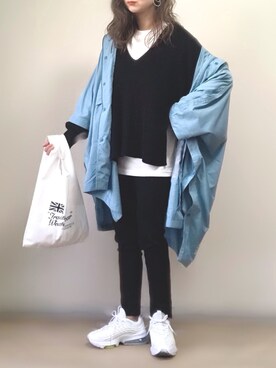 「Ciena」｜「アイテム（その他アウター）」を使った、ange⭐︎さん（レディース・165cm）の春コーディネート