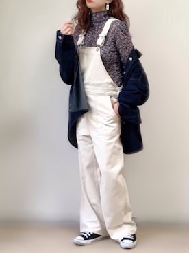「シースルー」｜「アイテム（デニムジャケット）」を使った、ange⭐︎さん（レディース・165cm）の春コーディネート