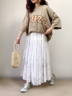 ange⭐︎さん（レディース・165cm）の春コーディネート