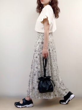 「ap retro（アプレトロ）のアイテム」を使った、ange⭐︎さん（レディース・165cm）の春コーディネート