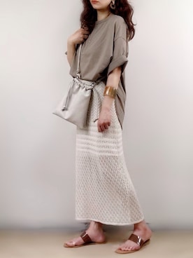 ange⭐︎さん（レディース・165cm）の春コーディネート