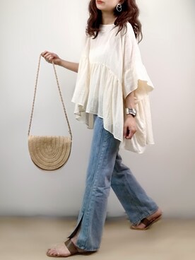 ange⭐︎さん（レディース・165cm）の夏コーディネート