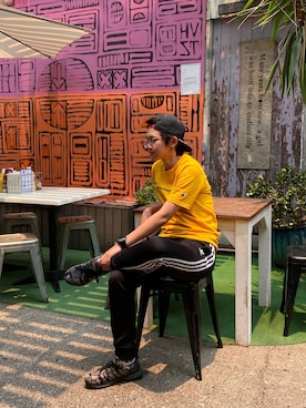 「BAPESTA（ベイプスタ）のアイテム」を使った、ccyy00さん（レディース・166cm）の春コーディネート