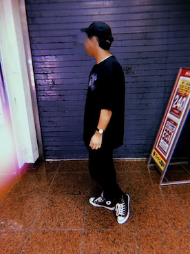 「SANTA CRUZ（サンタクルーズ）のアイテム（帽子）」を使った、よこてさん（メンズ・180cm）の夏コーディネート