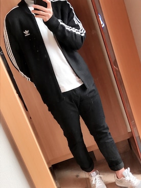 「アイテム（ジャージ）」を使った、りょうさん（メンズ・174cm・10代）の冬コーディネート