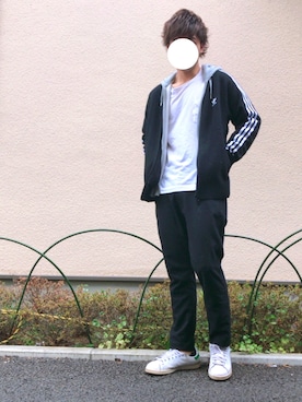 「アイテム（ジャージ）」を使った、りょうさん（メンズ・174cm・10代）の春コーディネート