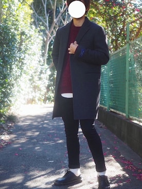 りょうさん（メンズ・174cm）の冬コーディネート