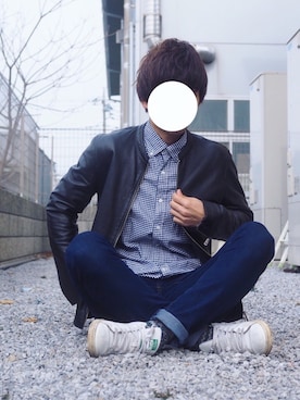 りょうさん（メンズ・174cm）の冬コーディネート