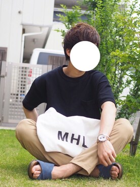 「URBAN RESEARCH（アーバンリサーチ）のアイテム（サンダル）」を使った、りょうさん（メンズ・174cm）の春コーディネート