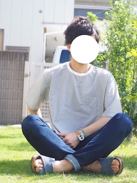 「アイテム（バングル/リストバンド）」を使った、りょうさん（メンズ・174cm・20代）の夏コーディネート