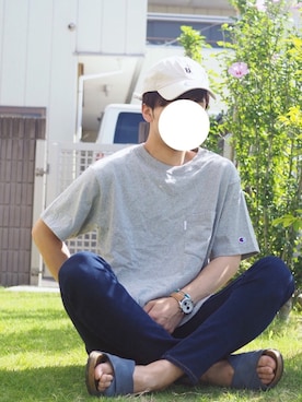 「アイテム（バングル/リストバンド）」を使った、りょうさん（メンズ・174cm・20代）の夏コーディネート