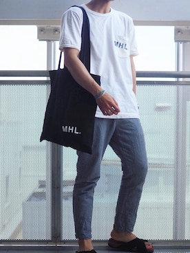 「アイテム（バングル/リストバンド）」を使った、りょうさん（メンズ・174cm・20代）の夏コーディネート