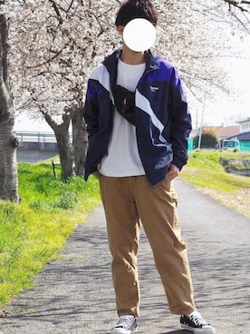 「平成最後のWEARISTAセンバツ」｜「アイテム（ブルゾン）」を使った、りょうさん（メンズ・174cm）の春コーディネート