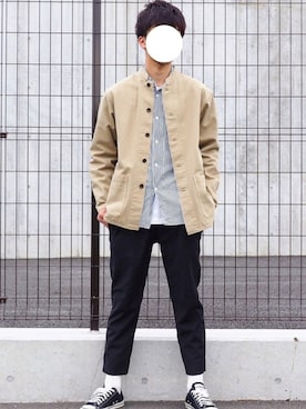 「平成最後のWEARISTAセンバツ」｜「アイテム（カバーオール）」を使った、りょうさん（メンズ・174cm）の春コーディネート