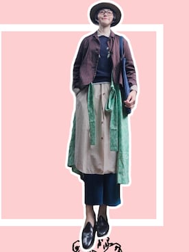 「DANTON（ダントン）のアイテム（ワンピース/ドレス）」を使った、輪廻愛さん（レディース・165cm）の夏コーディネート